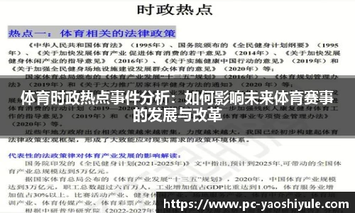 体育时政热点事件分析：如何影响未来体育赛事的发展与改革